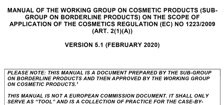 Publicada guia borderline de Cosméticos que incluye los Productos Sanitarios (feb 2020)