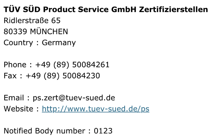 Organismos Notificados: TÜV SÜD ( @TUVSUD ) NB num. 0123 nuevo ON con IVDR. Enhorabuena!!!