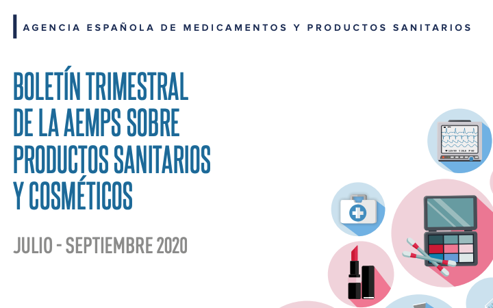 Boletin @AEMPSgob 3T 2020 de productos sanitarios y cosméticos