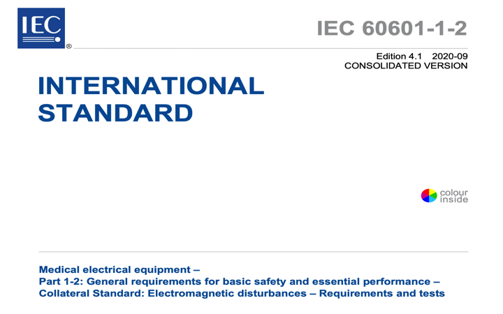 IEC publica una modificación de la EN 60601-1-2 de EMC, la A1:2020