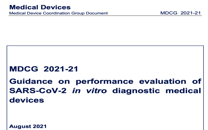 Mdcg Nueva Mdcg 2021 21 Guia De La Evaluacion Del Funcionamiento De Los Sars Cov 2 Ivd Tests 9867