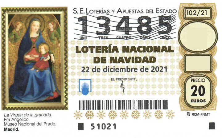 Como cada año nosotros jugamos al 13485 en la lotería de Navidad !!