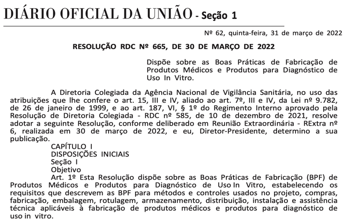 ANVISA actualiza las GMP de productos sanitarios