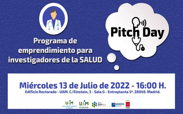 Pitch Day @UAM_Madrid de su programa Emprende 13 julio 2022 by @UAM_emprende @Genesis_Biomed