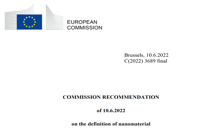 La Comisión Europea publica un informe actualizando la definición nanomaterial