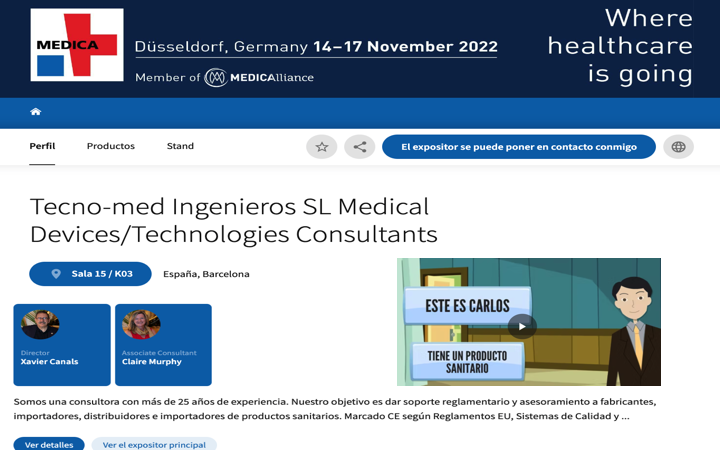 MEDICA @MEDICAtradefair 14 a 17 Nov 2022 – nos vemos en nuestro stand  Hall 15 K03