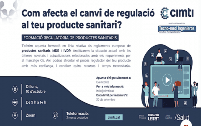 mas de 250 inscritos en la formación!! Gracias… 10 Oct 9h a 14h “Como afecta el cambio de regulación a tu producto sanitario?”  by @CIMTI_cat  con la colaboración de @tecno_med