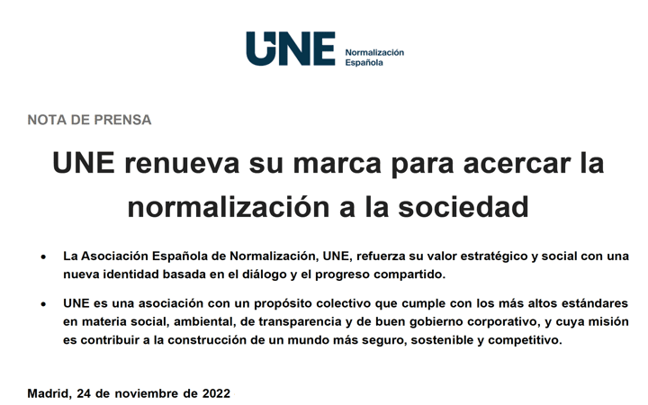 @NormasUNE anuncia su nueva marca (fíjate incluye un globo de viñeta de comic en la U)