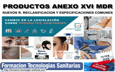 Formación «2301A – Productos sin fin médico de anexo XVI MDR»  13 Feb 2023 9h-11h