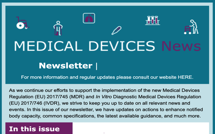 Newsletter @EU_Health «MEDICAL DEVICES NEWS» Mayo 2023