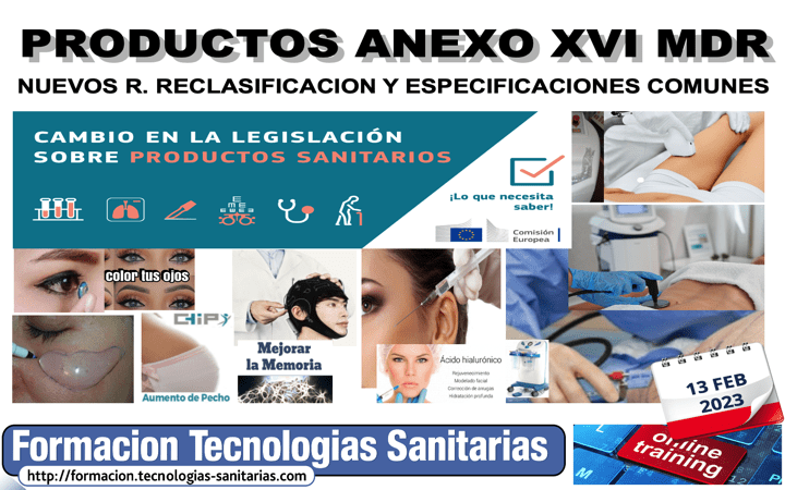 Formación «2301A – PRODUCTOS SIN FIN MEDICO DE ANEXO XVI MDR» cuenta atrás para DoA 22jun2023 – 13 febrero 2023 9h-11h