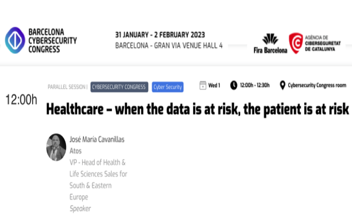 Barcelona Cybersecurity Congress – sesión de ciberseguridad en Sanidad