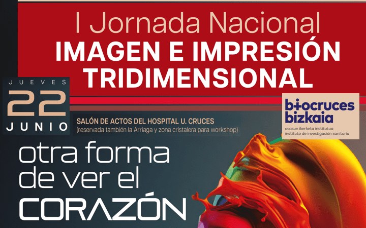 «I Jornada Nacional. Imagen e Impresión Tridimensional. Otra forma de ver el corazón» by @OSIEECruces 22 junio 2023 – 8h a 17h con la participación de @tecno_med