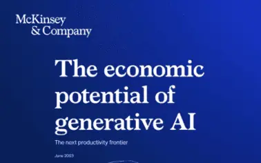 Potencial económico de la IA generativa by McKinsey & Co