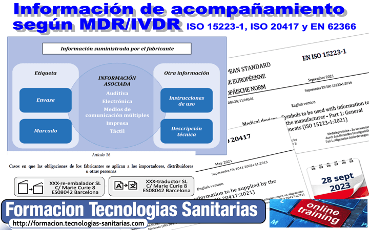 Formación «2307 – Información de acompañamiento (etiquetado, IFU, web, …) según MDR/IVDR» – 28 Sept 2023 9h-14h