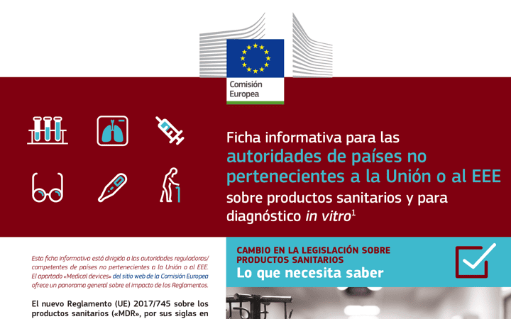 Factsheet – Ficha informativa para Autoridades Sanitarias países no pertenecientes a la UE