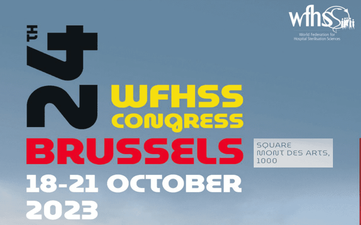 @WFHSScongress anuncia el Congreso mundial esterilización Bruselas 18-21 Oct 2023