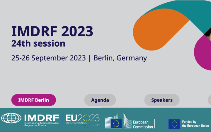 Europa acogerá las reuniones de IMDRF International Medical Devices Regulators Forum en Berlin 25-26 Septiembre 2023