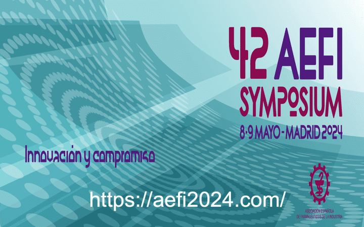 Symposium AEFI 8-9 mayo 2024 by @AEFI_es en Madrid – participa @tecno_med en Taller 6 (9 mayo 12h) «MARCADO CE MDSW con IA»