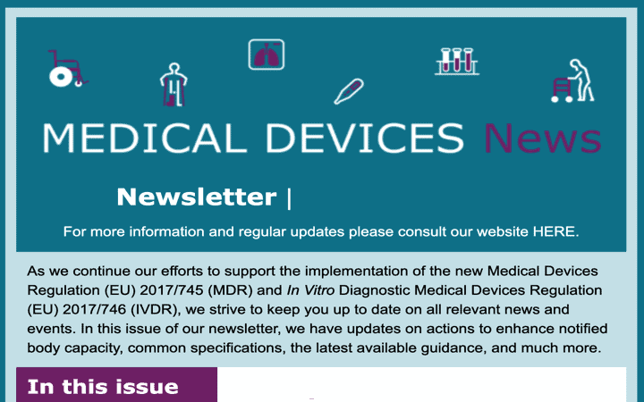 Newsletter @EU_Health «MEDICAL DEVICES NEWS» Dic 2023