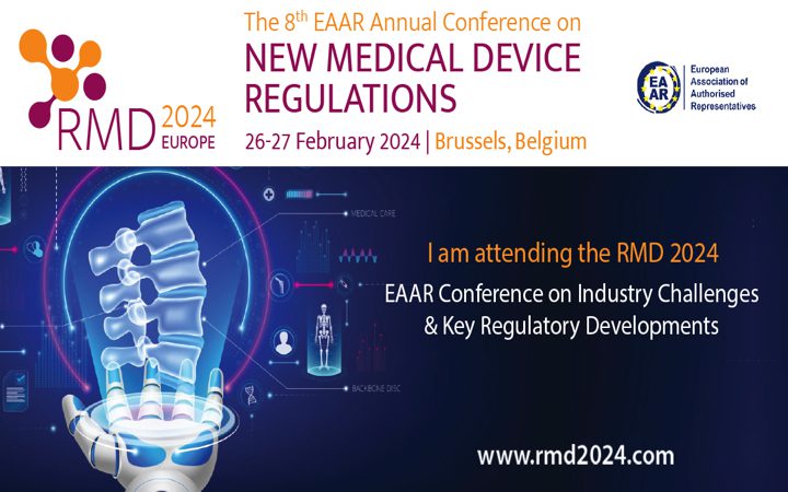 #RMD2024 EAAR Annual Conference on MD/IVD Regulatory Compliance Bruselas 26-27 Feb 2024 con la participación de @tecno_med