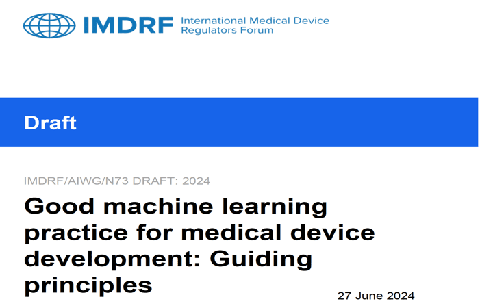 #IMDRF publica el borrador de la guia de buenas practicas para el desarrollo de AIML para productos sanitarios
