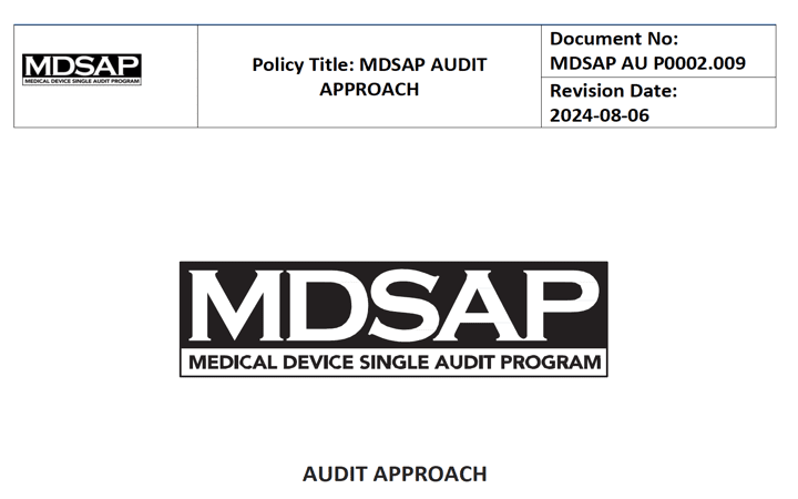 Nueva publicación MDSAP «Audit Approach» rev. 2024-08-06