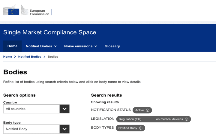 Disponible la lista de tarifas de los Organismos Notificados por la Comisión Europea (con hipervinculos a las web de los ON)