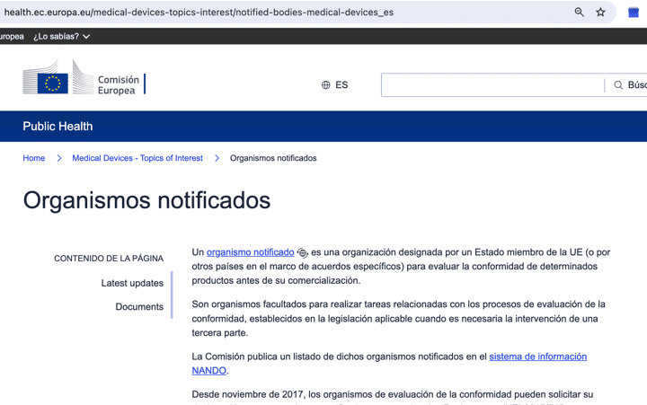 Nueva página web de los ON para productos sanitarios – CNCps @AEMPSgob